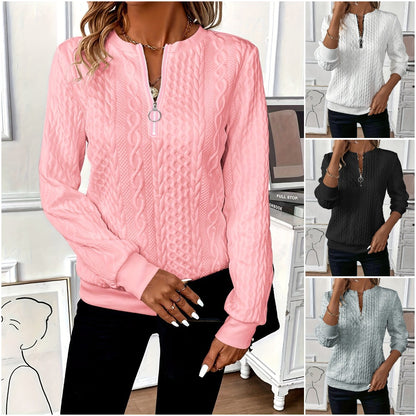 🎀🎀【S-2XL】 2024 nowy jesienny i zimowy sweter damski zapinany na zamek