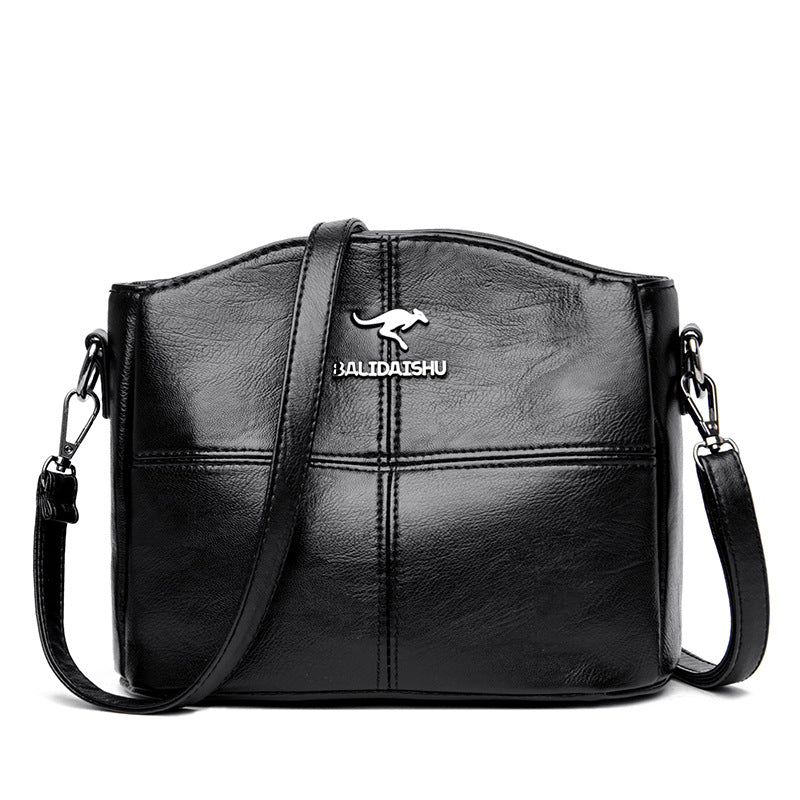 🔥👜👜Nowa, ręcznie robiona torebka na ramię z prawdziwej skóry w stylu vintage