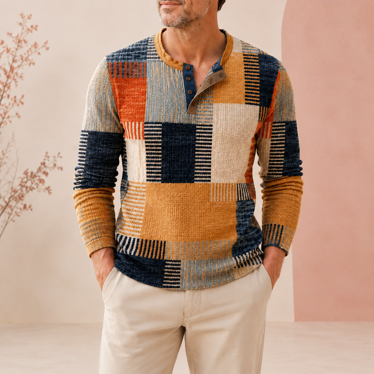 🔥🔥Nova moška polo majica z dolgimi rokavi velike velikosti【S-4XL】