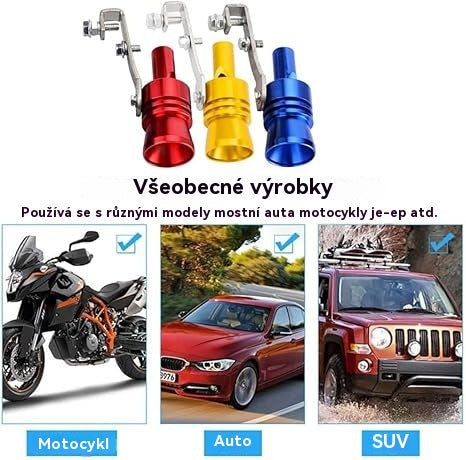 【Koupit 2 získat 2 zdarma】Turbo zvuková píšťalka na výfuk – odolná a pútavá kovová