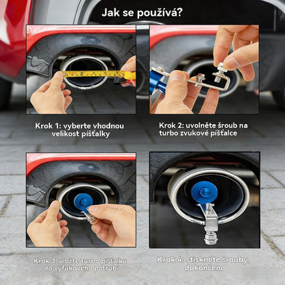 【Koupit 2 získat 2 zdarma】Turbo zvuková píšťalka na výfuk – odolná a pútavá kovová