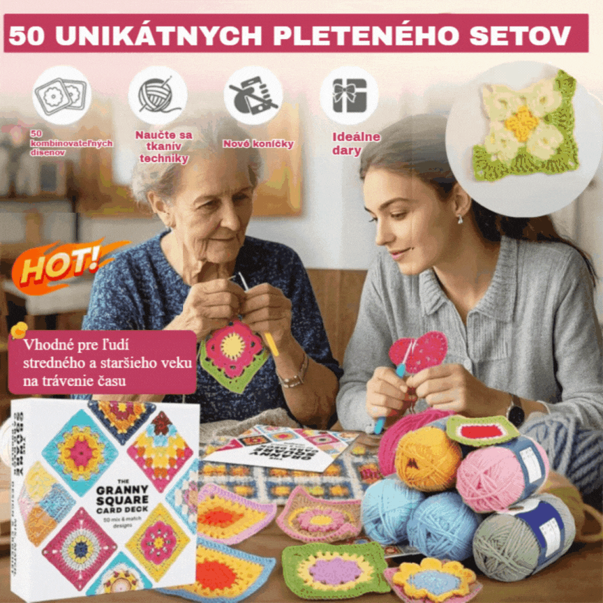 🔥Kup 1, a 1 dostaniesz gratis🔥🧩🧷【50 unikalnych wzorów】Zestaw kartek szydełkowych