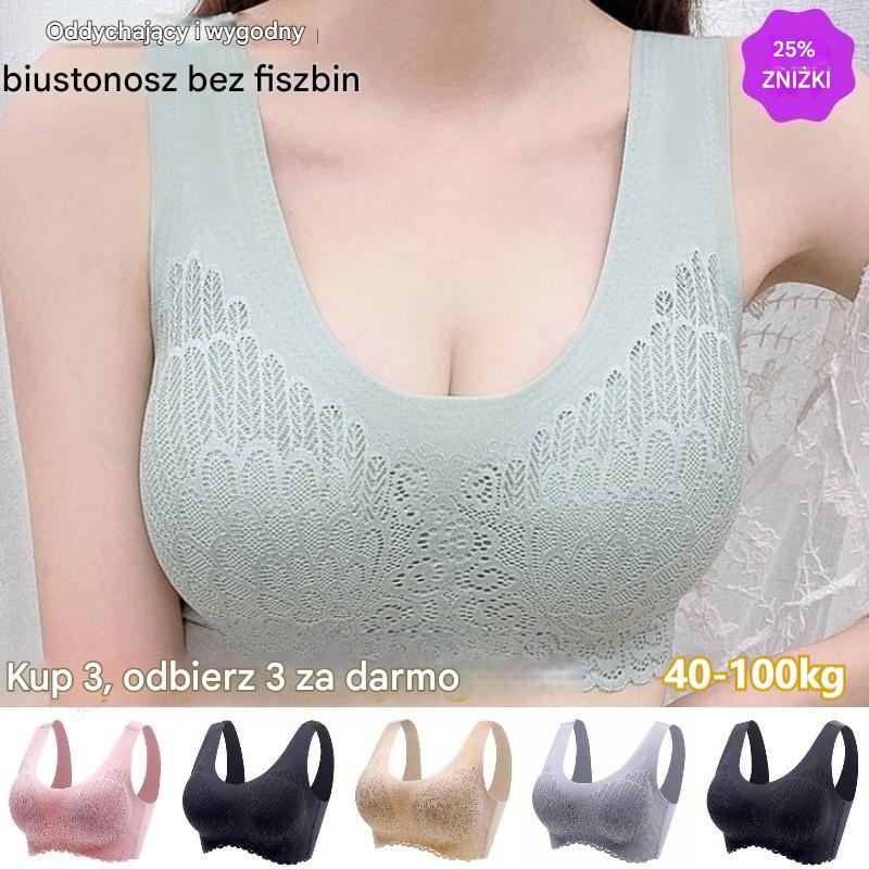 💕【3 dílná sada】Nová podprsenka z přírodního latexu bez kostic s push-up efektem – maximální pohodlí po celý den