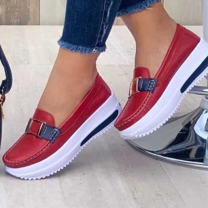 🔥🩰【35-43】2025 nowy styl damskie buty casualowe buty z grubą podeszwą miękkie i wygodne