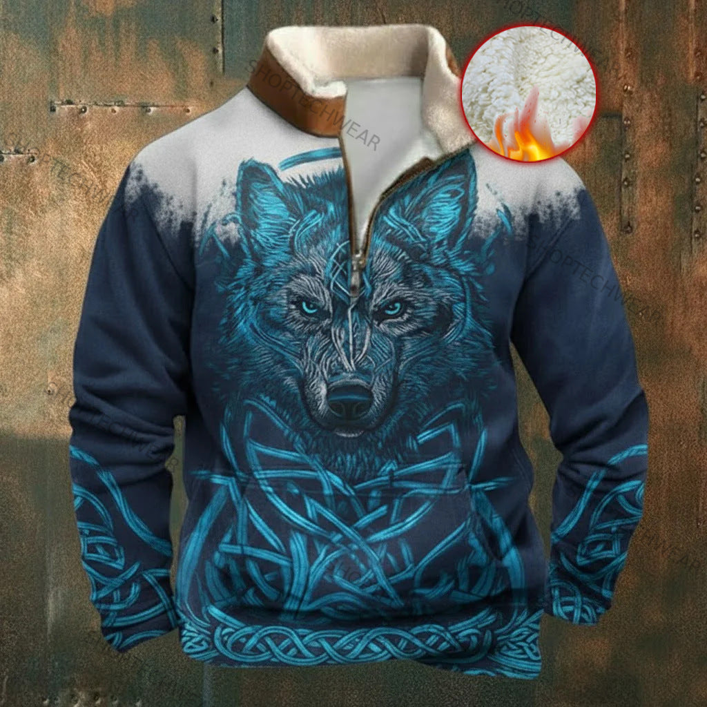 🔥【S–5XL】Nová módna jesenno-zimná mikina s flísovou podšívkou a kožušinovým golierom