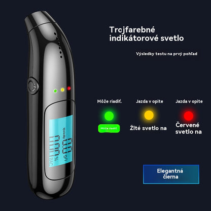 🔥【Kúp 1, získaj 1 zadarmo】🍷 Vysoko presný prenosný dychový analyzátor – Zmerajte si hladinu alkoholu pred jazdou
