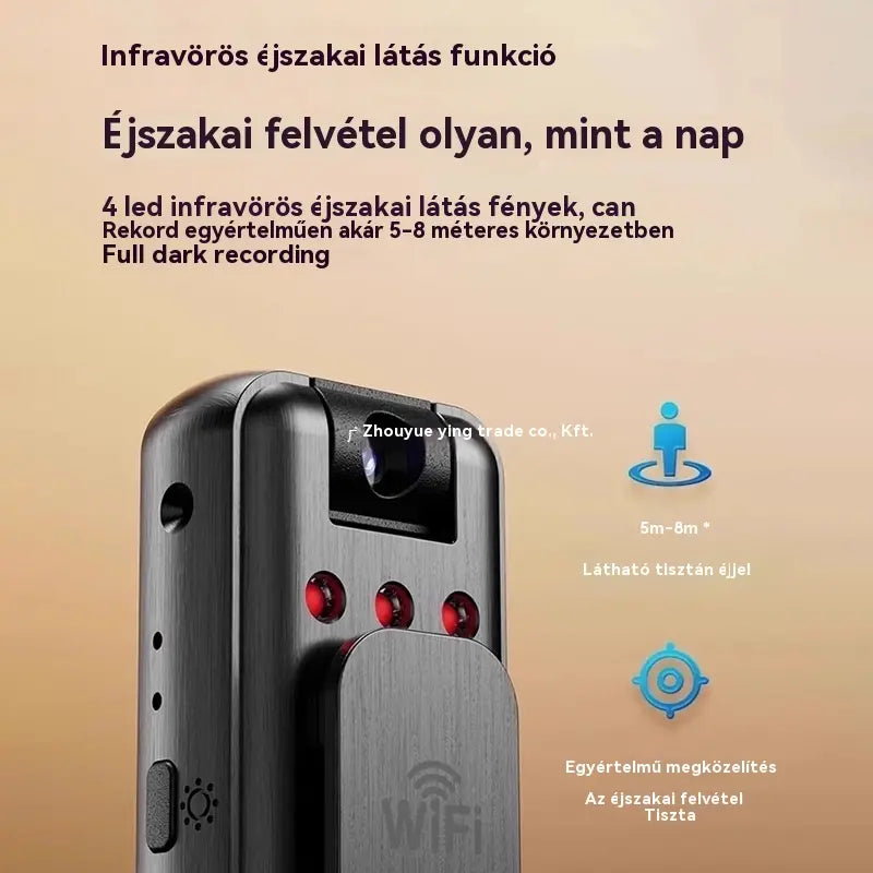 🔥【Időkorlátozott ajánlat!】⏳HD kamera, hordozható mellkasra rögzíthető felvevő, professzionális akciókamera.