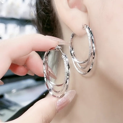 ✨✨【Kup 1 i otrzymaj 1 gratis】Duże kolczyki koła ze srebra próby 925