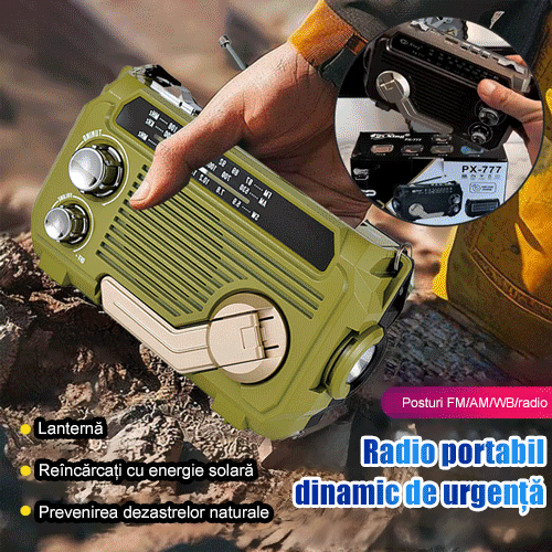 🏕️Przenośna wielofunkcyjna latarka radiowa AM