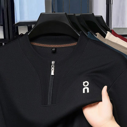 😍🔥【45-100 kg】Nový módny a pohodlný pánsky sveter na zips, nevyhnutnosť na jeseň a zimu