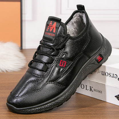 🔥👞【39-44】 2024 Nowe męskie buty śniegowe z podszewką ze skór