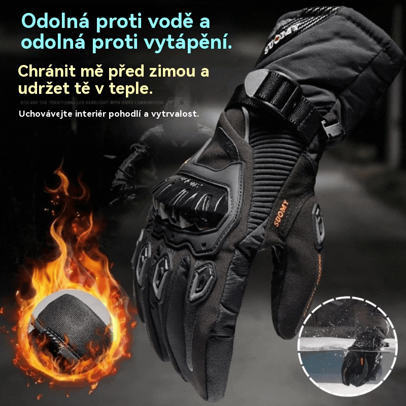 🔥【Časovo obmedzená ponuka: zľava 49 %】🧤🧤Tepelné motocyklové rukavice | Izolované