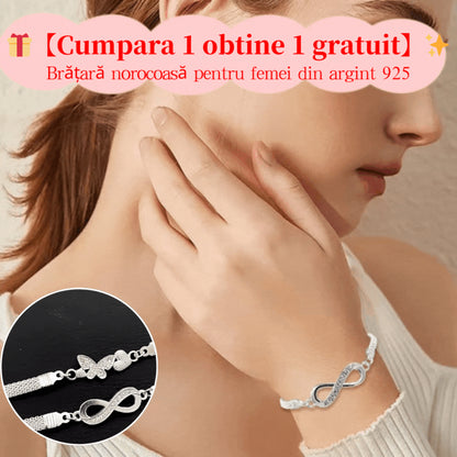 ✨🎁【Compra 1 y llévate 1 gratis】✨✨Pulsera de la suerte para mujer, fabricada en plata 925