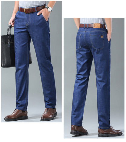 ✨👖 【Biznesowe męskie spodnie – bestseller】Proste, luźne i uniwersalne jeansy męskie w dużych rozmiarach