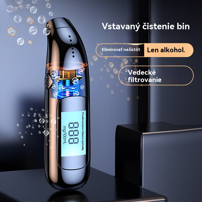🔥【Kúp 1, získaj 1 zadarmo】🍷 Vysoko presný prenosný dychový analyzátor – Zmerajte si hladinu alkoholu pred jazdou