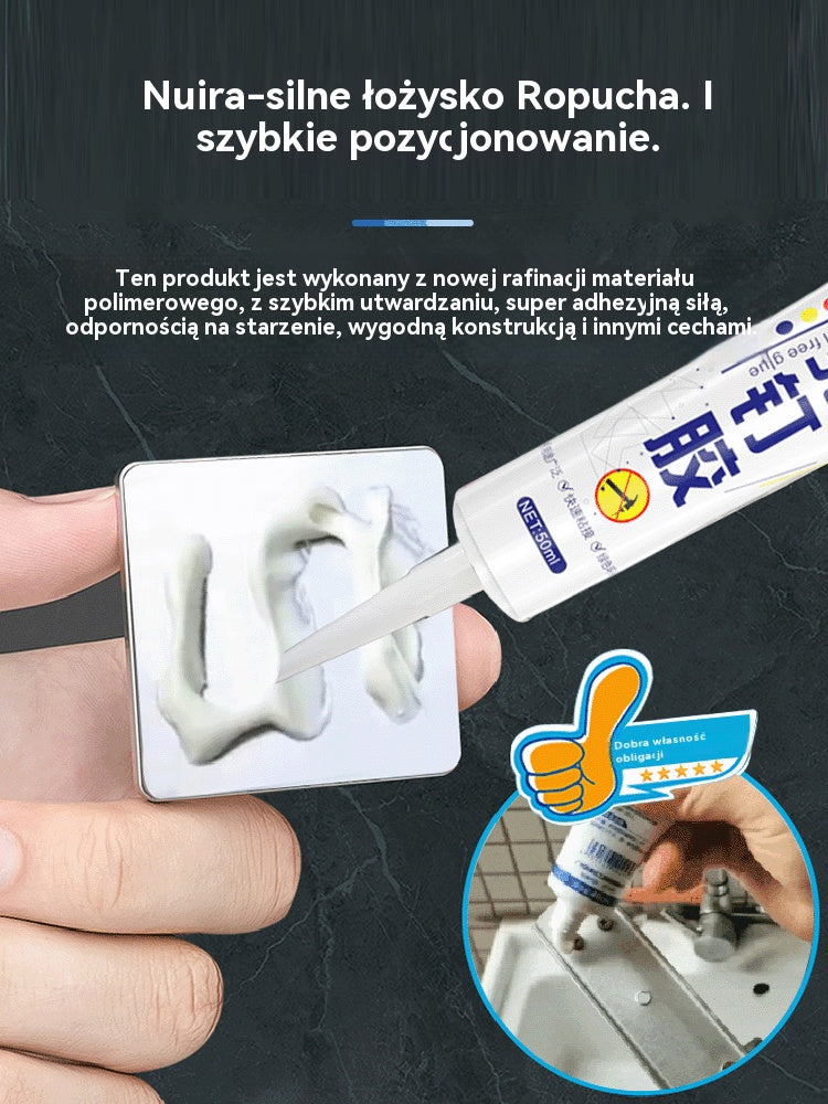 🔥🔥【1 set 6 sztuk】Praktyczny, wielofunkcyjny klej bez użycia paznokci: wodoodporny, nie wymaga wiercenia, można go stosować na metalu, plastiku, płytkach, ceramice, szkle i drewnie.
