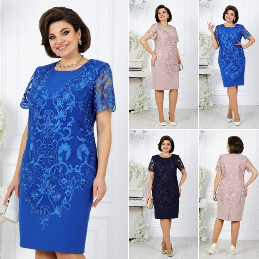 😍【S-3XL】 Nové módne čipkované šaty z roku 2025, klasický dizajn, elegantné a jednoduché 