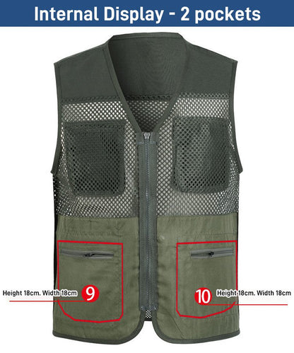 🔥🔥Funkčná vesta s mnohými vreckami 【XL-4XL】 