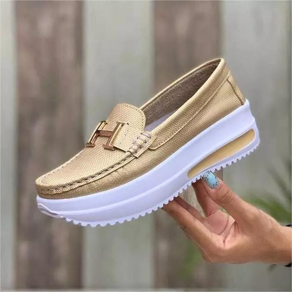 🔥🩰【35-43】2025 nowy styl damskie buty casualowe buty z grubą podeszwą miękkie i wygodne