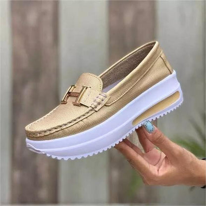 🔥🩰【35-43】2025 nowy styl damskie buty casualowe buty z grubą podeszwą miękkie i wygodne