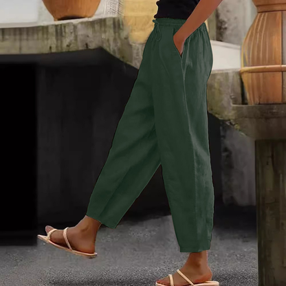 😍💕Zadnji dan promocije - 50% popust💕Ženske ležerne hlače iz bombaža in lana