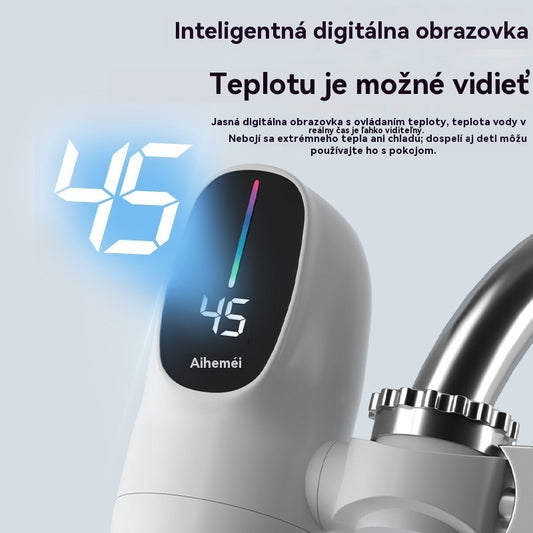 🏠🚰 【Obmedzená časová zľava: 50 % zľava】Ohrievač vody s displejom teploty, nevyžaduje inštaláciu, ohrieva vodu za tri sekundy.