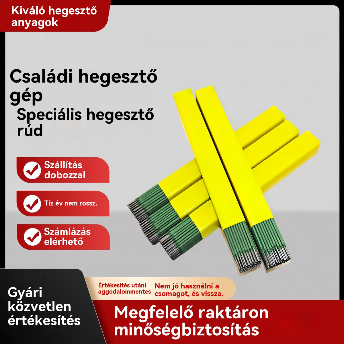 🟢【60 BUC】 Electrod sudură verde 2.0 – perfect pentru tablă subțire, fără perforații!