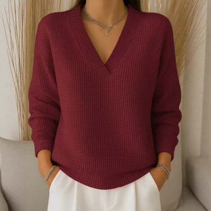 🔥【S-3XL】Elegantna i udobna ženska bluza s V-izrezom