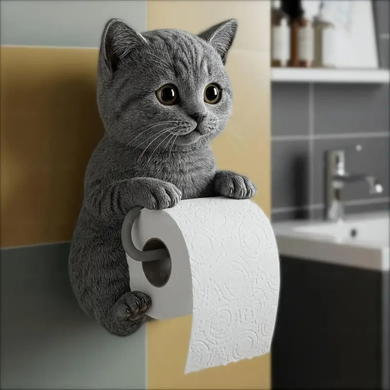 🐱【50%OFF】Držiak na toaletný papier s roztomilým mačacím motívom