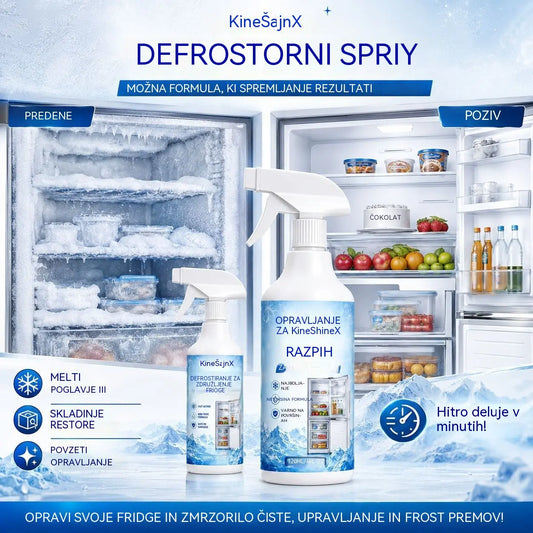 🔥【2 steklenički za 23 EUR】❄️ Novo sredstvo za odmrzovanje 2026 🧡 Hitro odstranite led iz zamrzovalnika
