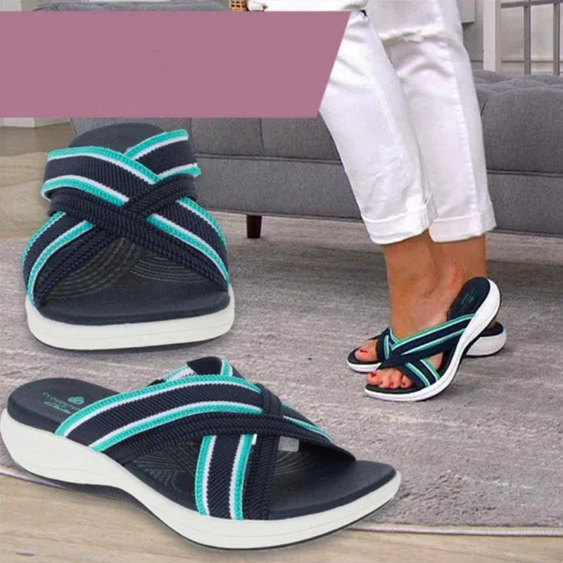 【35-43】🍃👡Damskie letnie duże sandały ortopedyczne na platformie