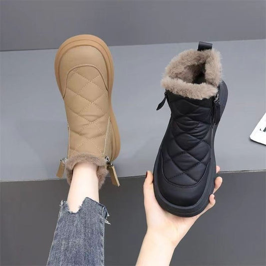 👢【35-41】Nové na jeseň a zimu, nepremokavé, protišmykové, teplé a štýlové, mäkké krátke členkové čižmy. 