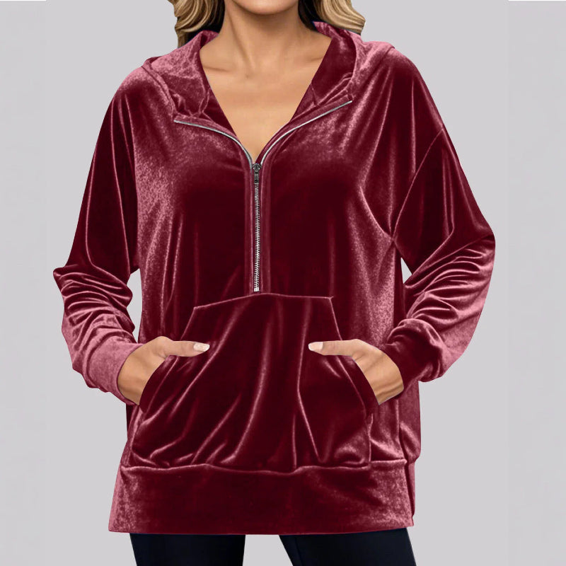 ✨【S-2XL】✨Bluzka z aksamitu 2026 | Długi rękaw | Swobodny i uniwersalny styl✨