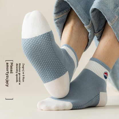 【20 par】🧦🌈Męskie, oddychające, odprowadzające pot skarpetki sportowe do połowy łydki