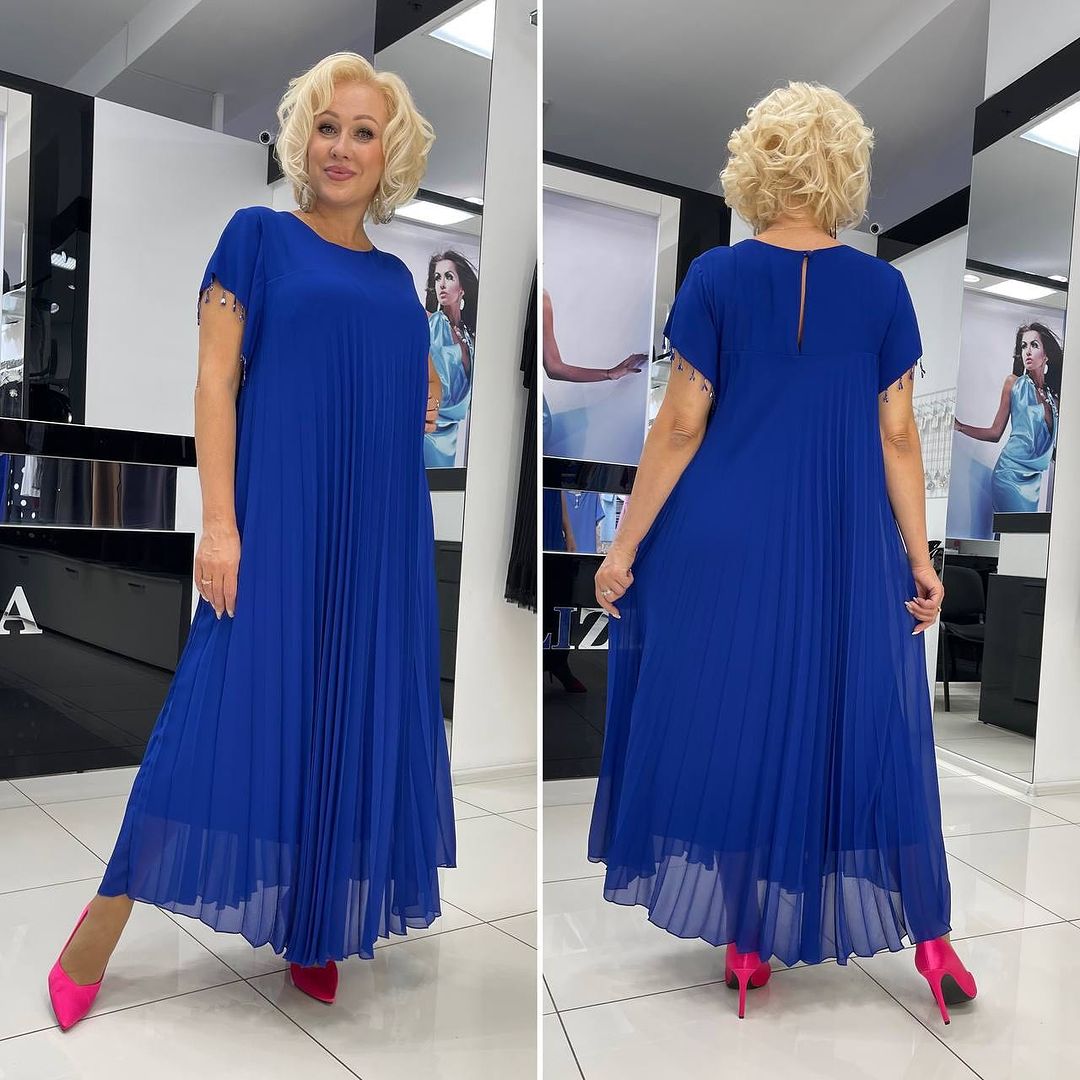【🔥🏆Najlepiej sprzedające się produkty】 👗【S-5X2024 Nowa, wysokiej jakości elegancka sukienka z szyfonu