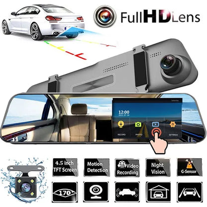 🚗Flagowy rejestrator samochodowy na pełnym ekranie💻 Ultrawyraźny obraz 4K HD📲 Połączenie z aplikacją telefonu komórkowego, sterowanie głosowe🎙 Podwójne nagrywanie z przodu i z tyłu