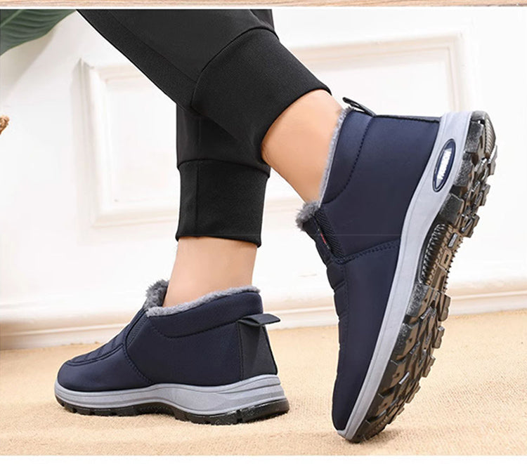 🔥【Descuento especial del 50%】【Tallas 35-48】Botas de invierno unisex con forro afelpado: cálidas, cómodas y antideslizantes para climas fríos.