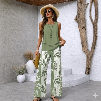 【S-3XL】VERDALISSE | Komplet 2-częściowy Fresh Breeze | Lekki i elegancki, wielokolorowy komplet letni