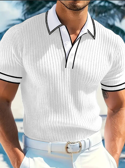 👕 50% ZNIŻKI! 🌞 Letnia, swobodna koszulka polo z krótkim rękawem – oddychająca bawełna, nowoczesny krój i idealna na relaksujące dni 🏖️