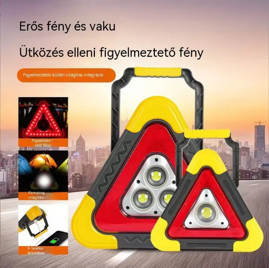 🔥Új termék 2026🔥 Három az egyben napelemes vészhelyzeti háromszög
