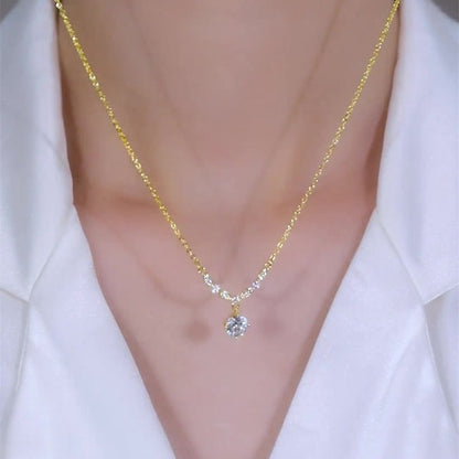 🔥Compra 1 y llévate 1 🔥Collar de diamantes de oro de 18 quilates