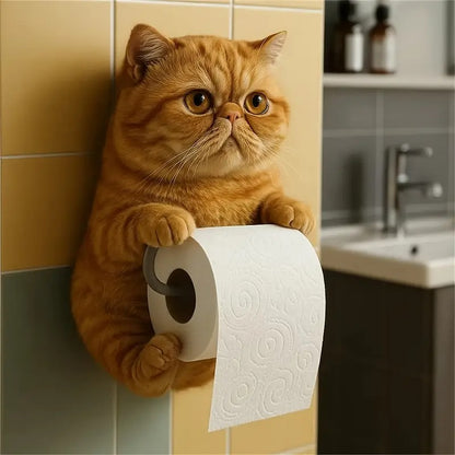 🐱【50%OFF】Držiak na toaletný papier s roztomilým mačacím motívom
