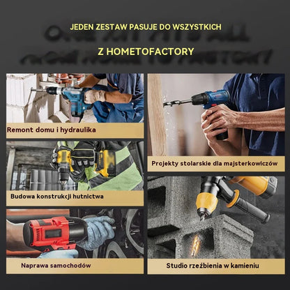 🔥Gorąca oferta 2025🔥 【4+5+6+8+10+12mm】🔥Zestaw 6-ostrzowych wierteł mimośrodowych o wysokiej wytrzymałości