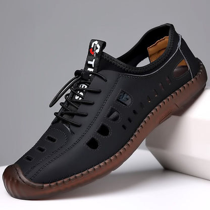 2024 nowe letnie oddychające męskie buty na co dzień z pustą, miękką podeszwą