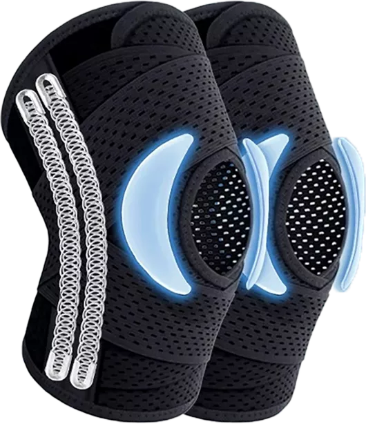 🦵【Kup 1 a získej 1 zdarma】Dvojité pružinové chrániče kolen, vhodné pro běh, cyklistiku, hraní míče a jiné sporty