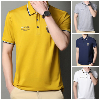 🔥【M-3XL】2024 Nowa męska koszulka polo z klapami