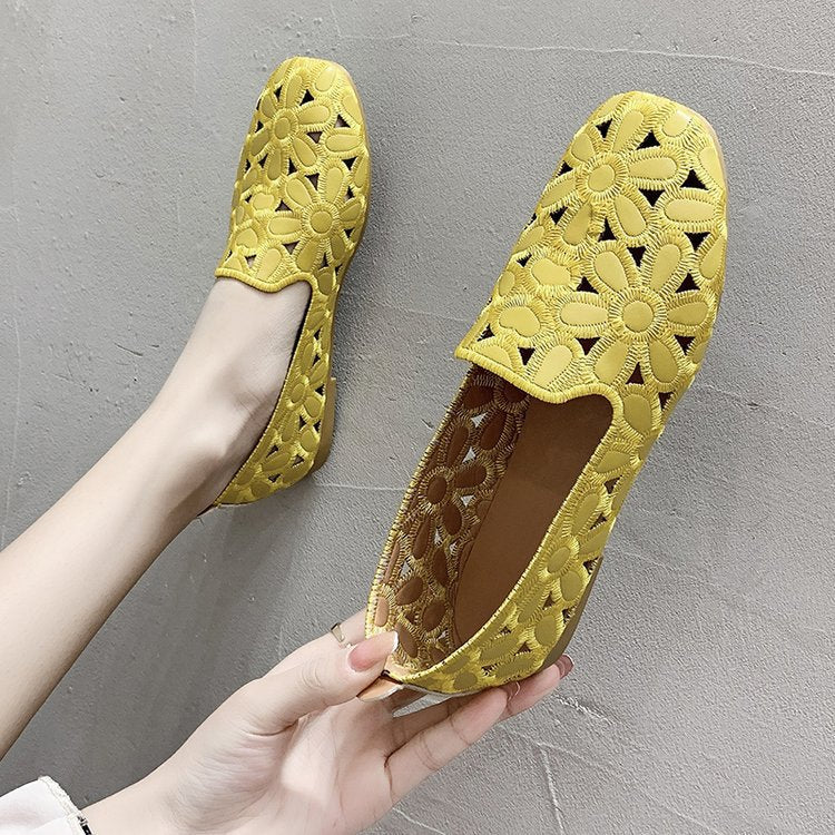 🌺🌺【35-42】Nowa moda damskie wydrążone płaskie buty