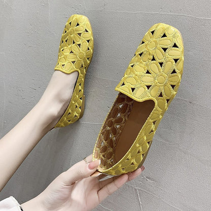 🌺🌺【35-42】Nowa moda damskie wydrążone płaskie buty