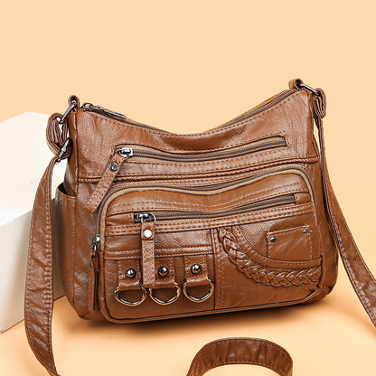 💥【50% zľava po obmedzenú dobu】👜2025 nová mäkká kožená veľkoobjemová kabelka cez rameno/crossbody 