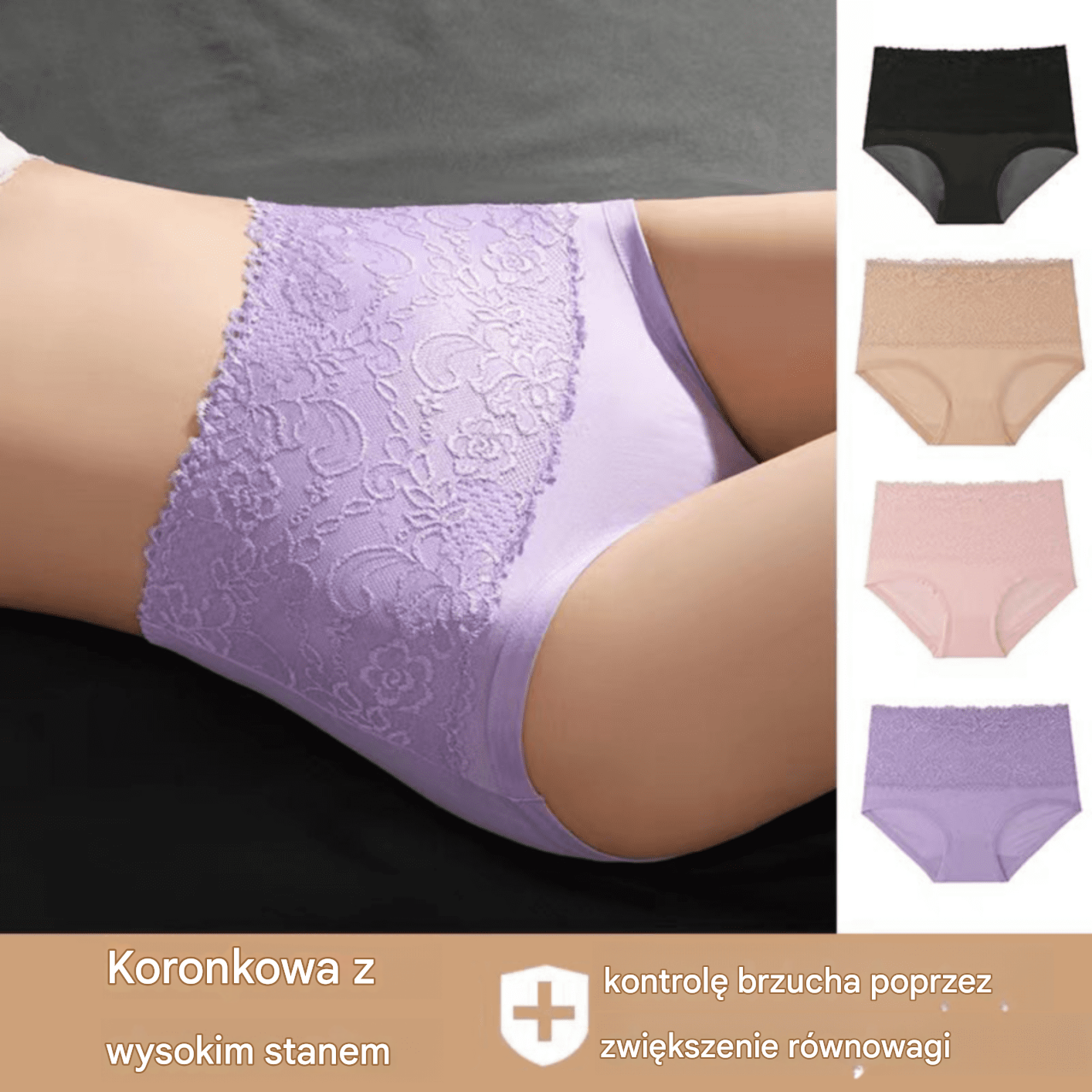 🔥【6szt】(M-6XL)Ostatni dzień super wyprzedaży-2026 Nowo ulepszona, nieprzemakalna bielizna z wysokim stanem